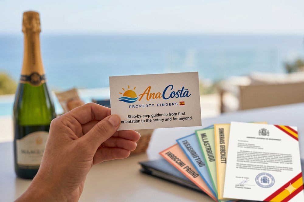 AnaCosta Property Finders visitekaartje