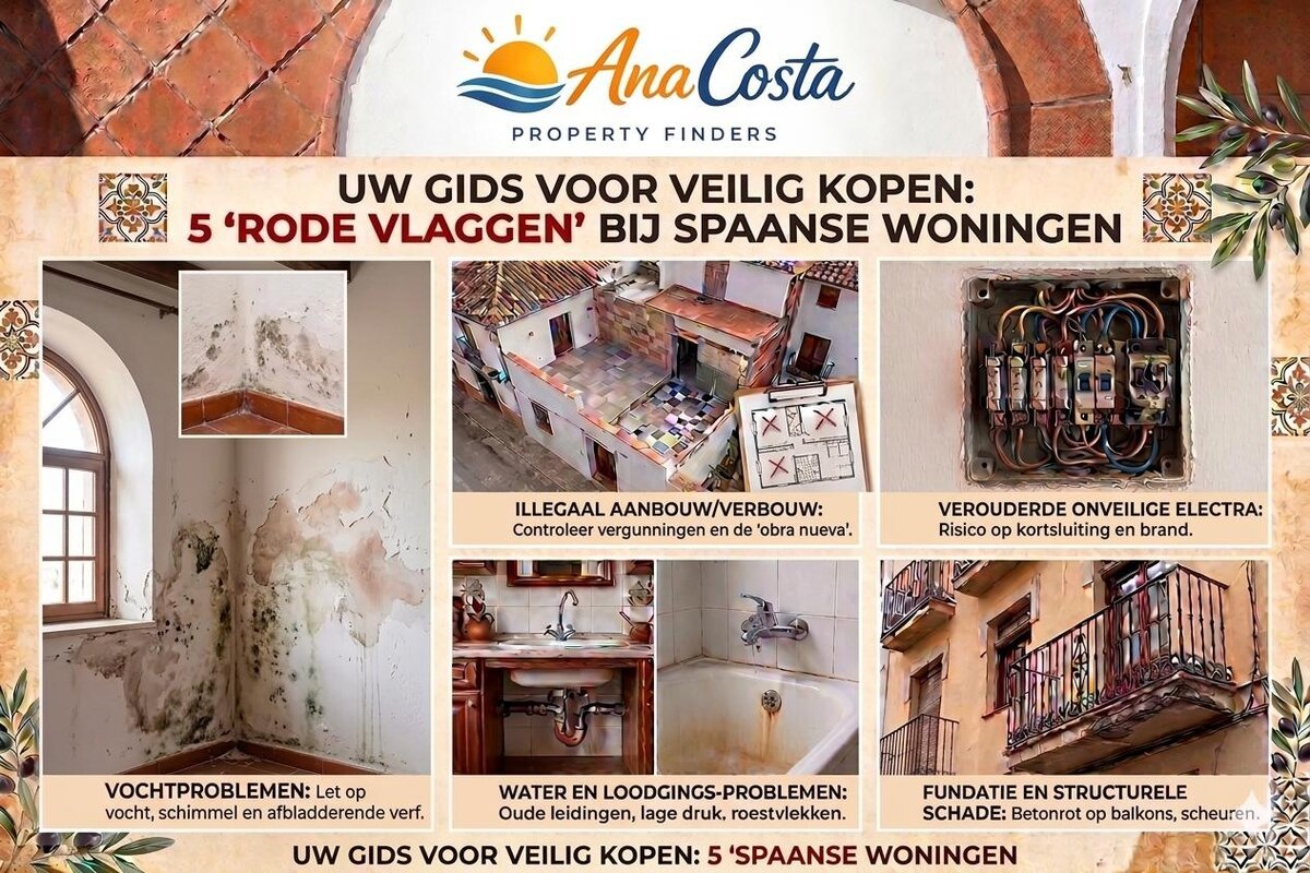 Infographic: Uw Gids Voor Veilig Kopen - 5 Rode Vlaggen Bij Spaanse Woningen