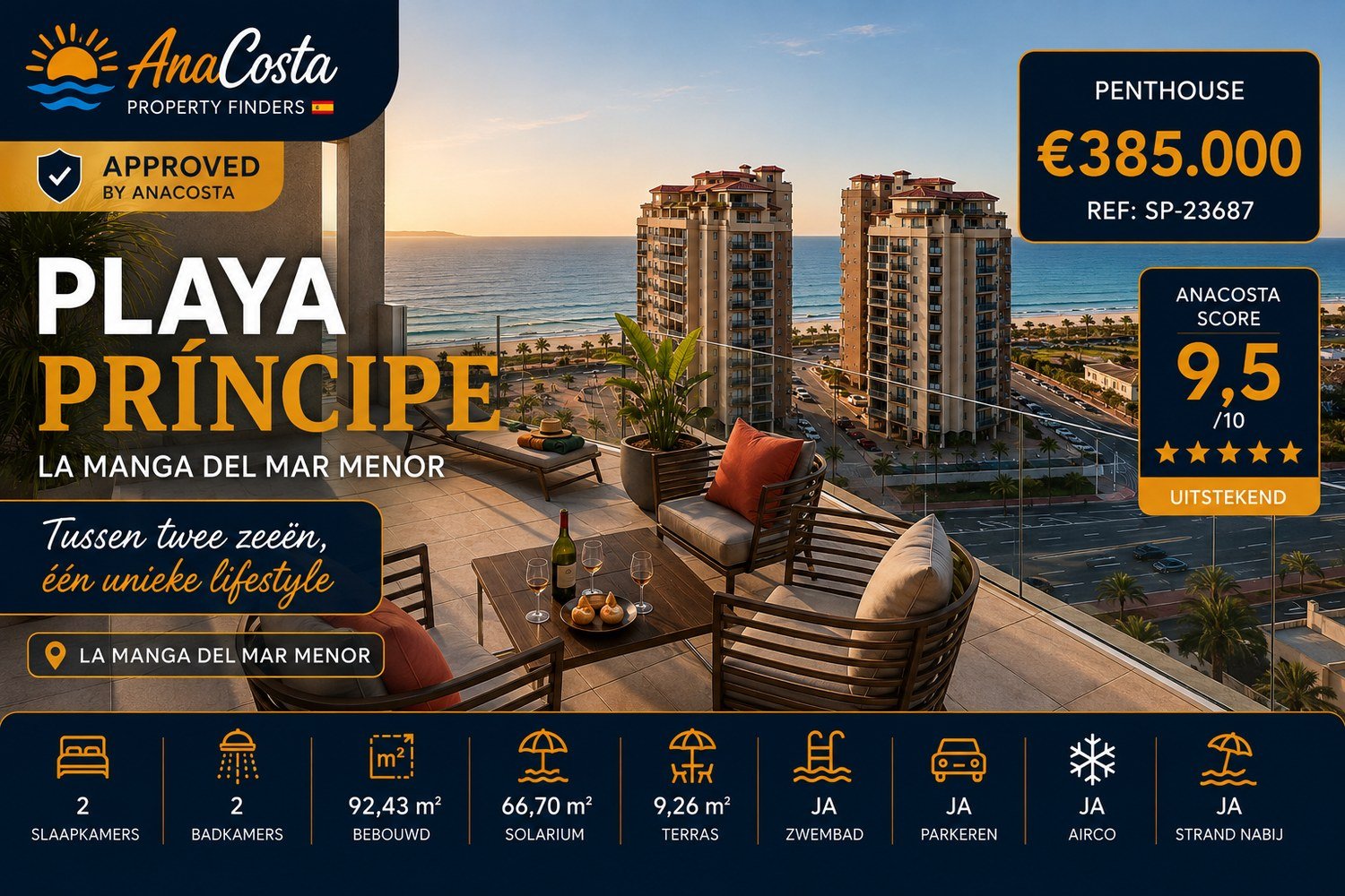 Penthouse Playa Príncipe La Manga del Mar Menor - Approved by AnaCosta - Score 9,5 - Selectie #015