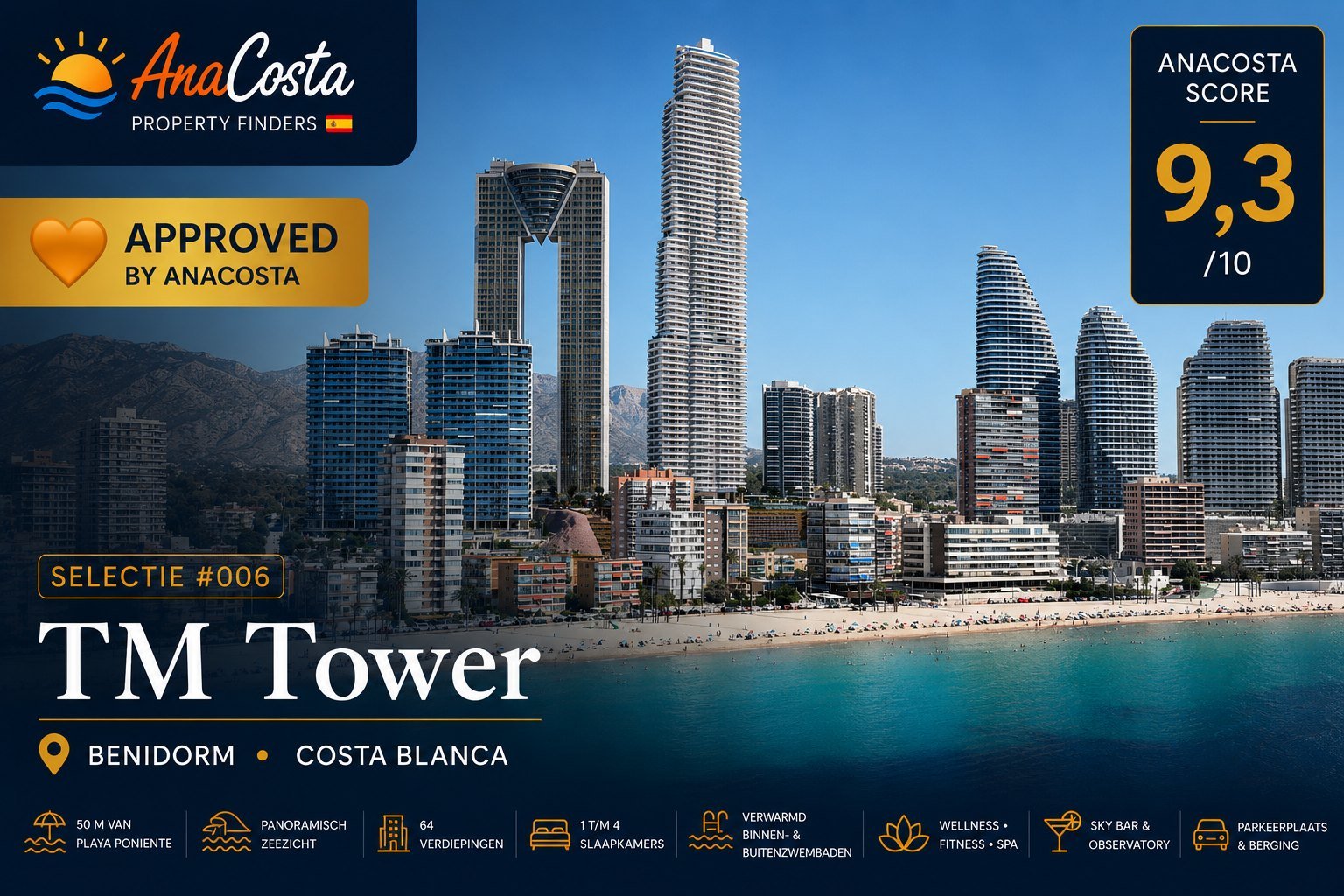 TM Tower Benidorm - het hoogste woongebouw van Europa - Approved by AnaCosta - Selectie #006