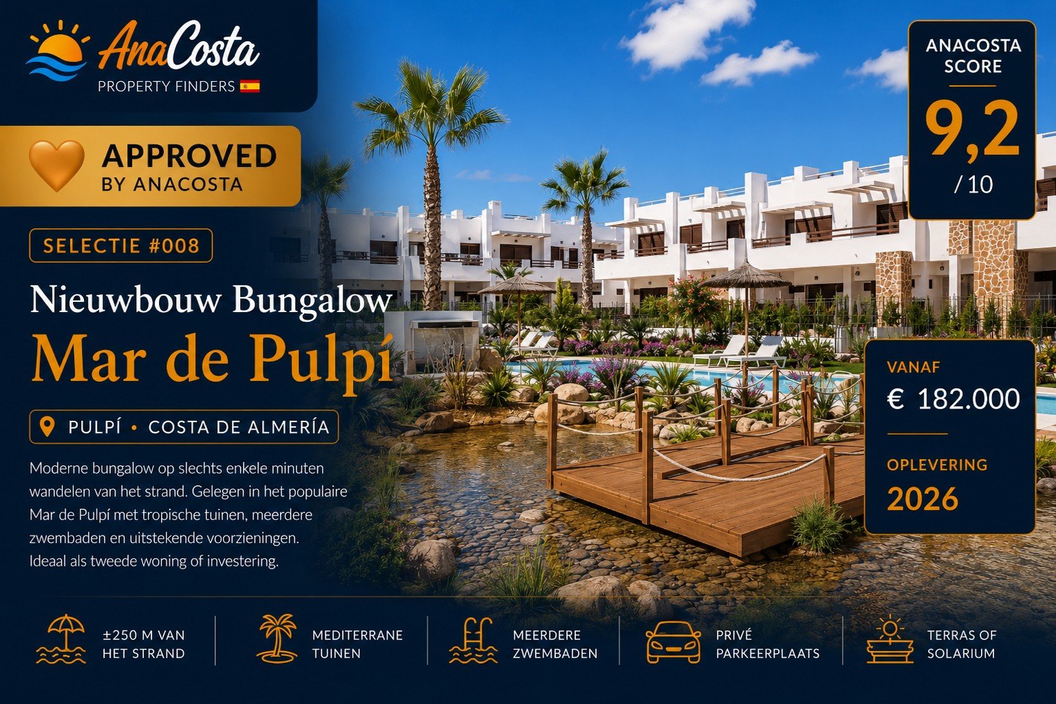 Mar de Pulpi San Juan de los Terreros - nieuwbouw bungalow aan zee - Approved by AnaCosta - Selectie #008
