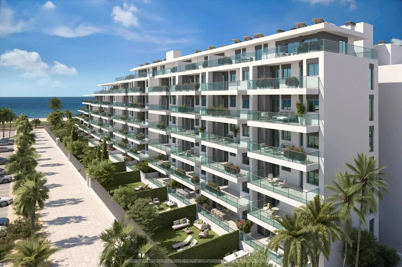 Moderne Apartmentanlage in Spanien in Meeresnähe